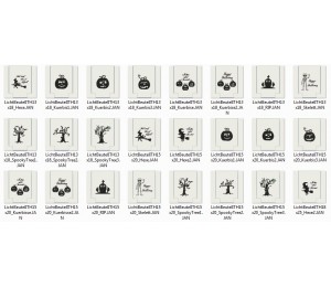 Stickserie ITH - Lichtbeutel Halloween